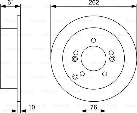 BOSCH 0 986 479 345 - ARKA FREN AYNASI KIA SPORTAGE 04> TUCSON 06 10 MAGANTIS 05> SONATA 06 10 parcadolu.com