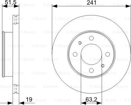 BOSCH 0 986 479 377 - ON FREN DISK AYNASI ACCENT 1.3-1.6 BENZINLI 00-06 ADMIRA 1.5 DIZEL 3 SILINDIR 03-05 parcadolu.com