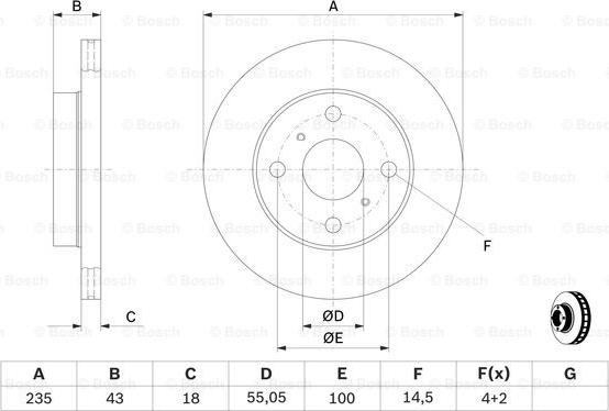 BOSCH 0 986 479 B92 - Fren Diski parcadolu.com