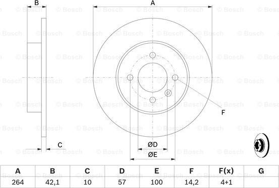 BOSCH 0 986 479 B85 - Fren Diski parcadolu.com