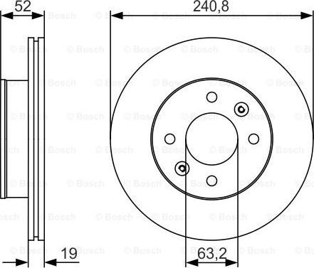 BOSCH 0 986 479 R71 - Fren Diski parcadolu.com