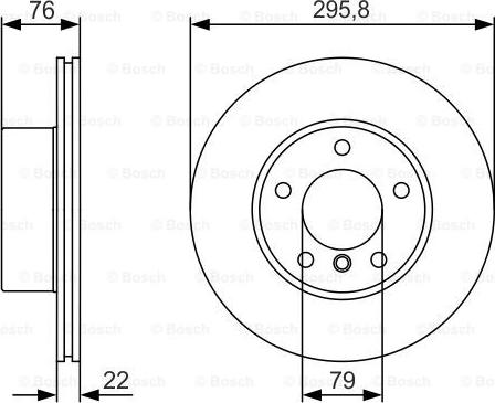 BOSCH 0 986 479 R72 - FREN DISKI ON BMW E39 96>03 parcadolu.com