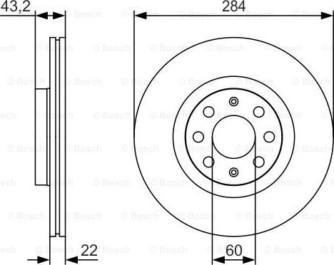 BOSCH 0 986 479 S91 - ON FREN DISKI 15 INCH CORSA D CORSA E ADAM GRANDE PUNTO PUNTO EVO parcadolu.com