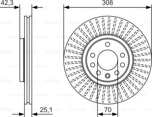 BOSCH 0 986 479 W59 - FREN DISKI  OPEL parcadolu.com