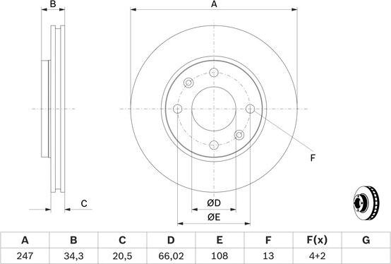 BOSCH 0 986 479 W62 - Fren Diski parcadolu.com