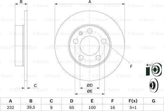 BOSCH 0 986 478 868 - ARKA FREN AYNASI GOLF IV 1.8 1.9TDI 97> BORA 98> OCTAVIA 1.8 20V 1.9 TDI 96> FABIA 1.4 1.9TDI 2.0 parcadolu.com