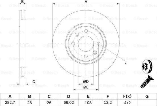 BOSCH 0 986 478 831 - ON FREN DISK AYNASI XANTIA P406 XU10J4R - EW10J4 2.0 16V 2.2HDI 16V ES9J4S 3.0 V6 24V - 95  HAVA SOGUTMALI parcadolu.com