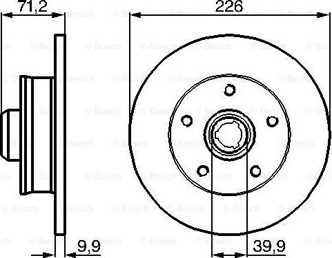 BOSCH 0 986 478 332 - ARKA FREN AYNASI GOLF III 1.9TDI 2.0 GTI 2.8 VR6 91 98 PASSAT 2.0 2.8 2.8 VR6 93>96 parcadolu.com