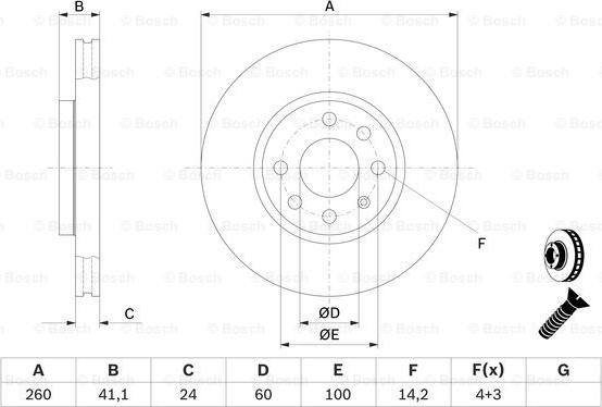 BOSCH 0 986 478 730 - ON FREN DISKI 4 BIJON CORSA C COMBO C TIGRA B MERIVA A parcadolu.com