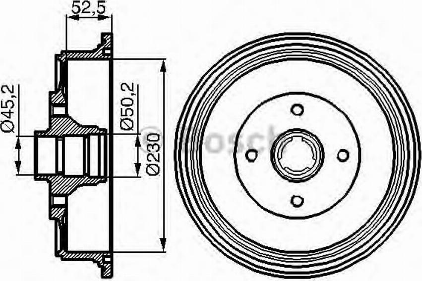 BOSCH 0 986 477 052 - Fren Kampanası parcadolu.com