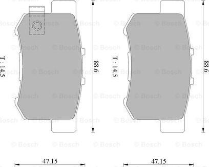 BOSCH 0 986 505 694 - Fren Balata Seti, Diskli Fren parcadolu.com