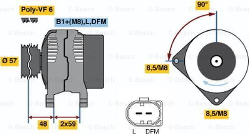 BOSCH 0 986 047 350 - Alternatör parcadolu.com