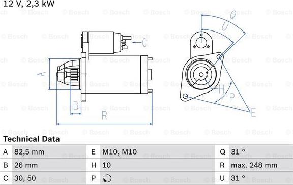 BOSCH 0 986 018 270 - Marş Dinamosu parcadolu.com