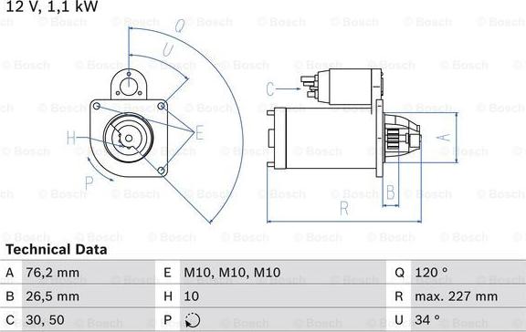 BOSCH 0 986 017 060 - Marş Dinamosu parcadolu.com