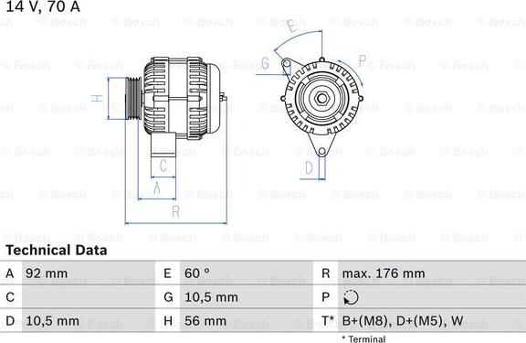 BOSCH 0 986 036 820 - Alternatör parcadolu.com