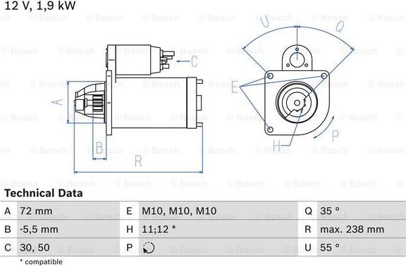 BOSCH 0 986 025 470 - Marş Dinamosu parcadolu.com