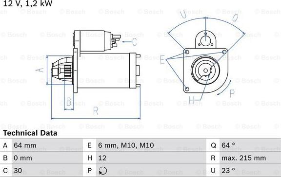 BOSCH 0 986 025 180 - Marş Dinamosu parcadolu.com