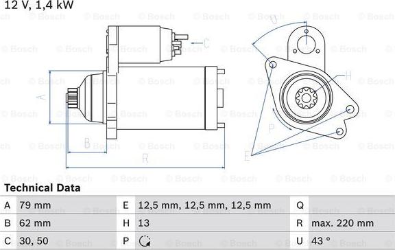 BOSCH 0 986 026 140 - Marş Dinamosu parcadolu.com