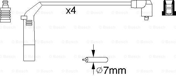 BOSCH 0 986 356 898 - BUJI KABLOSU HYUNDAI ACCENT 1.3 1.5 1994-2005 ENJEKSYONLU YUMURTAMILENYUM KASA ATOS 1.0 12V parcadolu.com