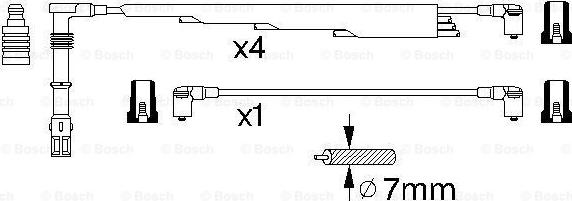 BOSCH 0 986 356 300 - Buji Kablosu Seti parcadolu.com