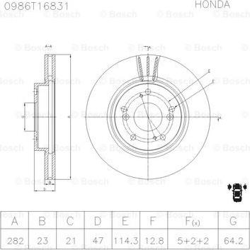 BOSCH 0 986 AB6 831 - Fren Diski parcadolu.com