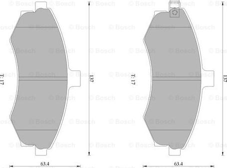 BOSCH 0 986 AB1 023 - Fren Balata Seti, Diskli Fren parcadolu.com