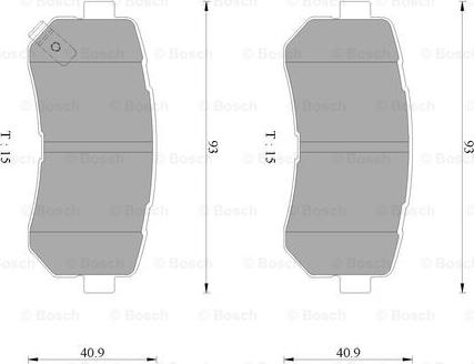 BOSCH 0 986 AB3 099 - Fren Balata Seti, Diskli Fren parcadolu.com