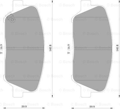 BOSCH 0 986 AB3 108 - Fren Balata Seti, Diskli Fren parcadolu.com