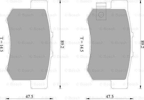 BOSCH 0 986 AB2 553 - Fren Balata Seti, Diskli Fren parcadolu.com