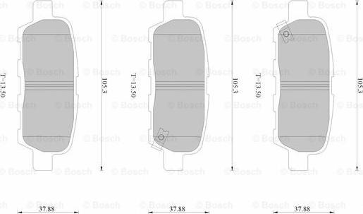 BOSCH 0 986 AB2 515 - Fren Balata Seti, Diskli Fren parcadolu.com