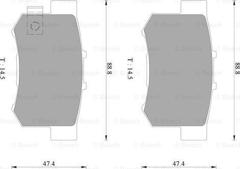 BOSCH 0 986 AB2 206 - Fren Balata Seti, Diskli Fren parcadolu.com