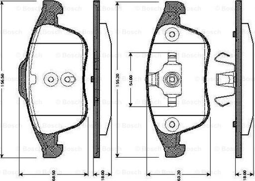 BOSCH 0 986 TB3 065 - Fren Balata Seti, Diskli Fren parcadolu.com