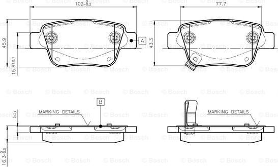 BOSCH 0 986 TB2 464 - Fren Balata Seti, Diskli Fren parcadolu.com