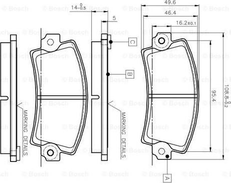 BOSCH 0 986 TB2 485 - Fren Balata Seti, Diskli Fren parcadolu.com