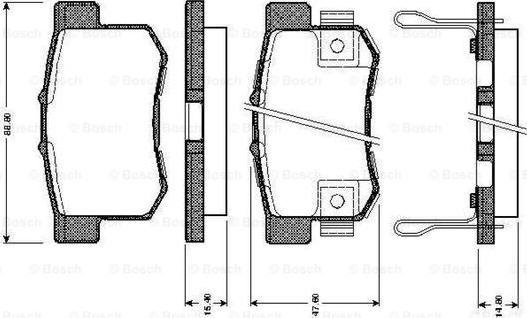 BOSCH 0 986 TB2 182 - Fren Balata Seti, Diskli Fren parcadolu.com