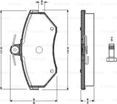 BOSCH 0 986 TB2 311 - Fren Balata Seti, Diskli Fren parcadolu.com