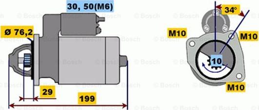 BOSCH 0 001 107 407 - Marş Dinamosu parcadolu.com