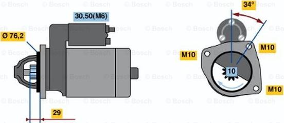 BOSCH 0 001 107 417 - Marş Dinamosu parcadolu.com