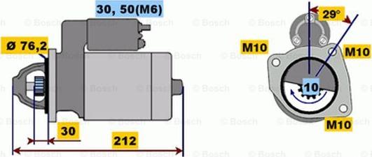 BOSCH 0 001 107 087 - Marş Dinamosu parcadolu.com