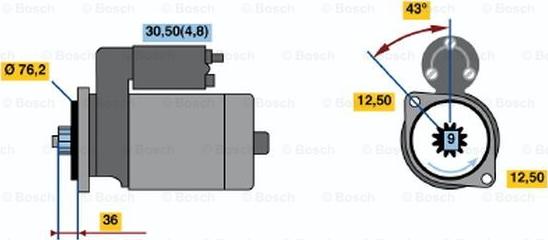 BOSCH 0 001 120 402 - Marş Dinamosu parcadolu.com