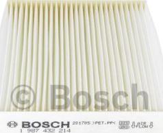 BOSCH 1987432214 - Filtre, kabin havası parcadolu.com