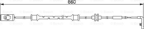 BOSCH 1 987 474 972 - Balata İkaz Kablosu, Balata Fişi parcadolu.com