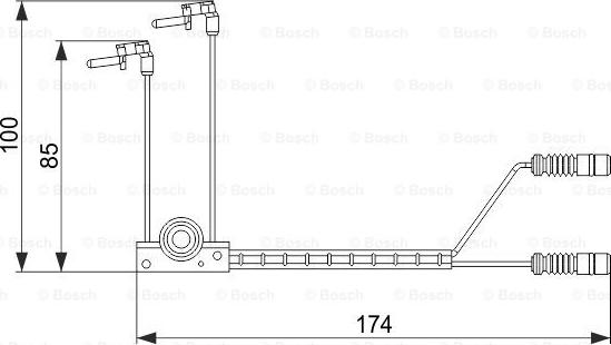 BOSCH 1 987 474 584 - Balata İkaz Kablosu, Balata Fişi parcadolu.com