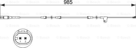 BOSCH 1987473520 - Balata İkaz Kablosu, Balata Fişi parcadolu.com