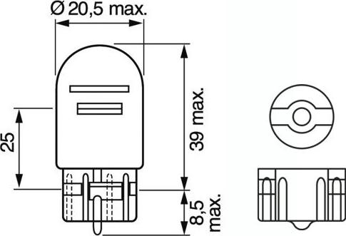 BOSCH 1 987 301 079 - AMPUL PURE LIGHT 12 V W21 - 5W 21 - 5 W W3X16Q W21 - 5W W3X16Q parcadolu.com