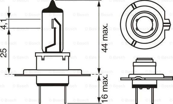 BOSCH 1 987 302 804 - FAR AMPULÜ 12V STANDART H7 AMPUL 55W VECTRA B - CORSA C - ASTRA G - ASTRA H - VECTRA C - CORSA D - ASTRA J parcadolu.com