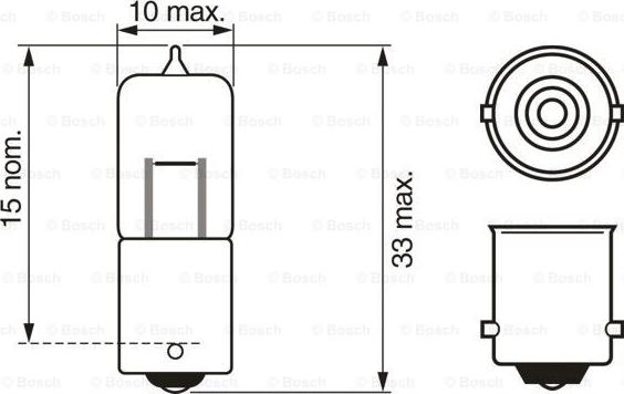 BOSCH 1 987 302 231 - AMPUL 12V H5W BA9S PURE LIGHT parcadolu.com