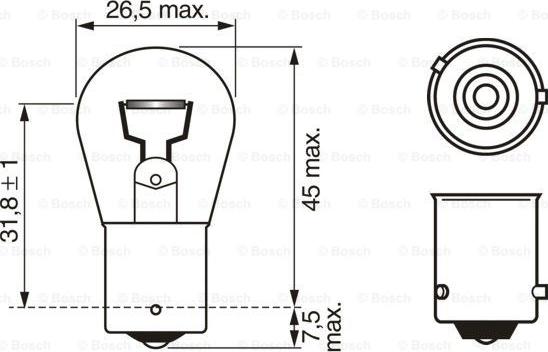 BOSCH 1 987 302 703 - AMPUL TRUCKLIGHT MAXLIFE 24 V PY21W 21 W BAU15S PY21W BAU15S parcadolu.com