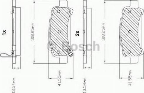 BOSCH F 03B 150 286 - Fren Balata Seti, Diskli Fren parcadolu.com