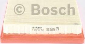 BOSCH F 026 400 358 - HAVA FILTRESI TOYOTA  COROLLA 1.4 EE111 97-00 parcadolu.com
